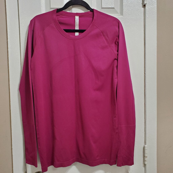 Women's CRZ YOGA Fuchsia Long Sleeve Tee XL Activewear Top - Picture 1 of 10